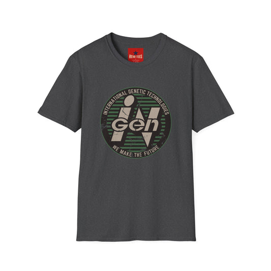 Revotees Gen Logo Vintage International Genetic Technologies Graphic T-Shirt - alternate view 2