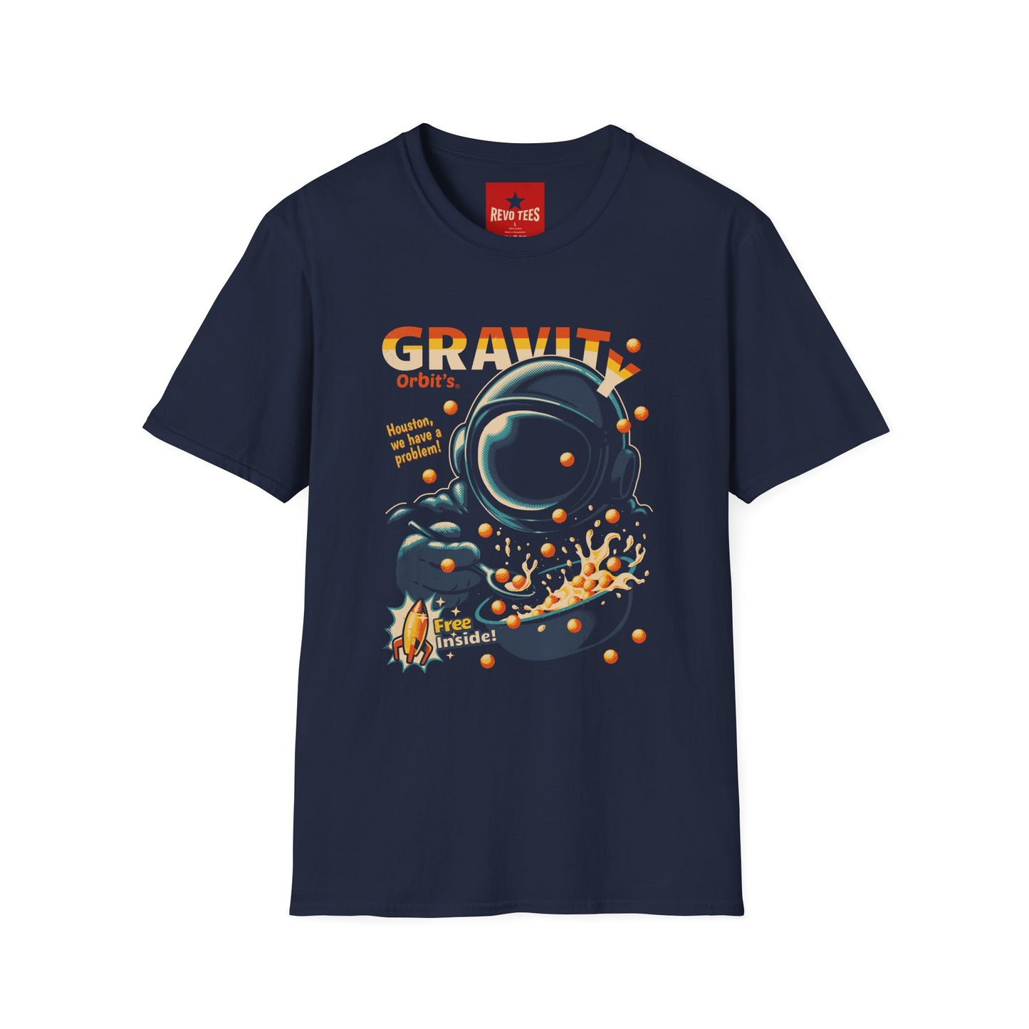 Gravity Orbit Astronaut T-Shirt — Retro Space Graphic Tee