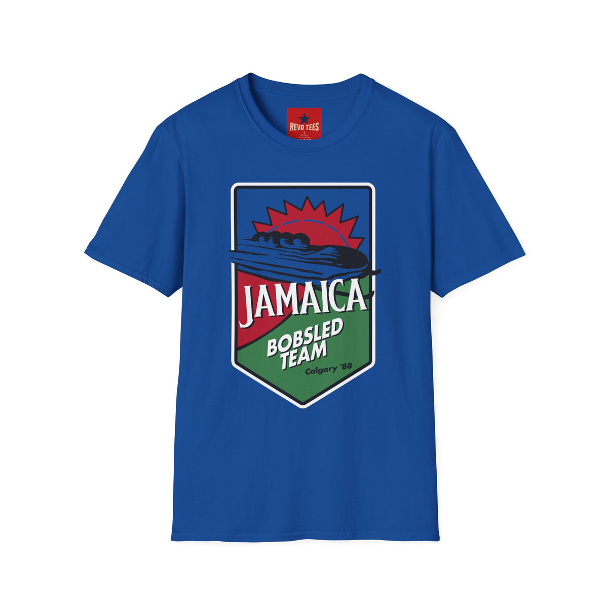 Revotees Jamaica Bobsled Team Retro Olympic Sports T-Shirt - alternate view 8