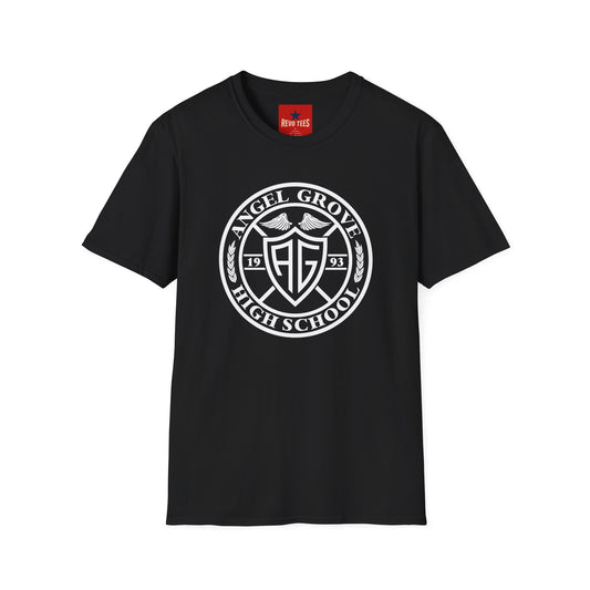 Angel Grove High School Crest T‑Shirt — Retro 1993 School Logo Tee