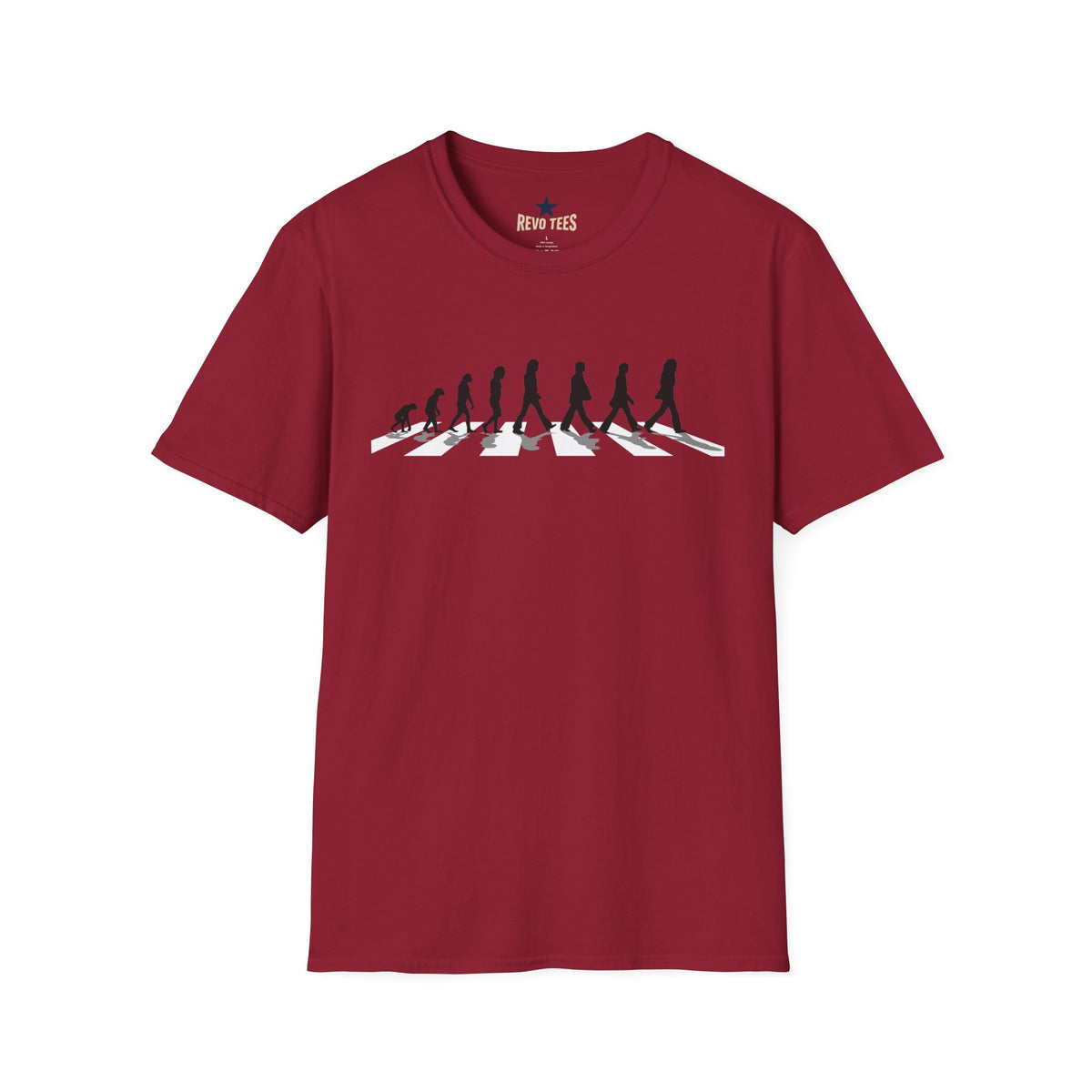 Revotees Evolution of Abby Road the Beatles Unisex Softstyle T-Shirt - alternate view 15