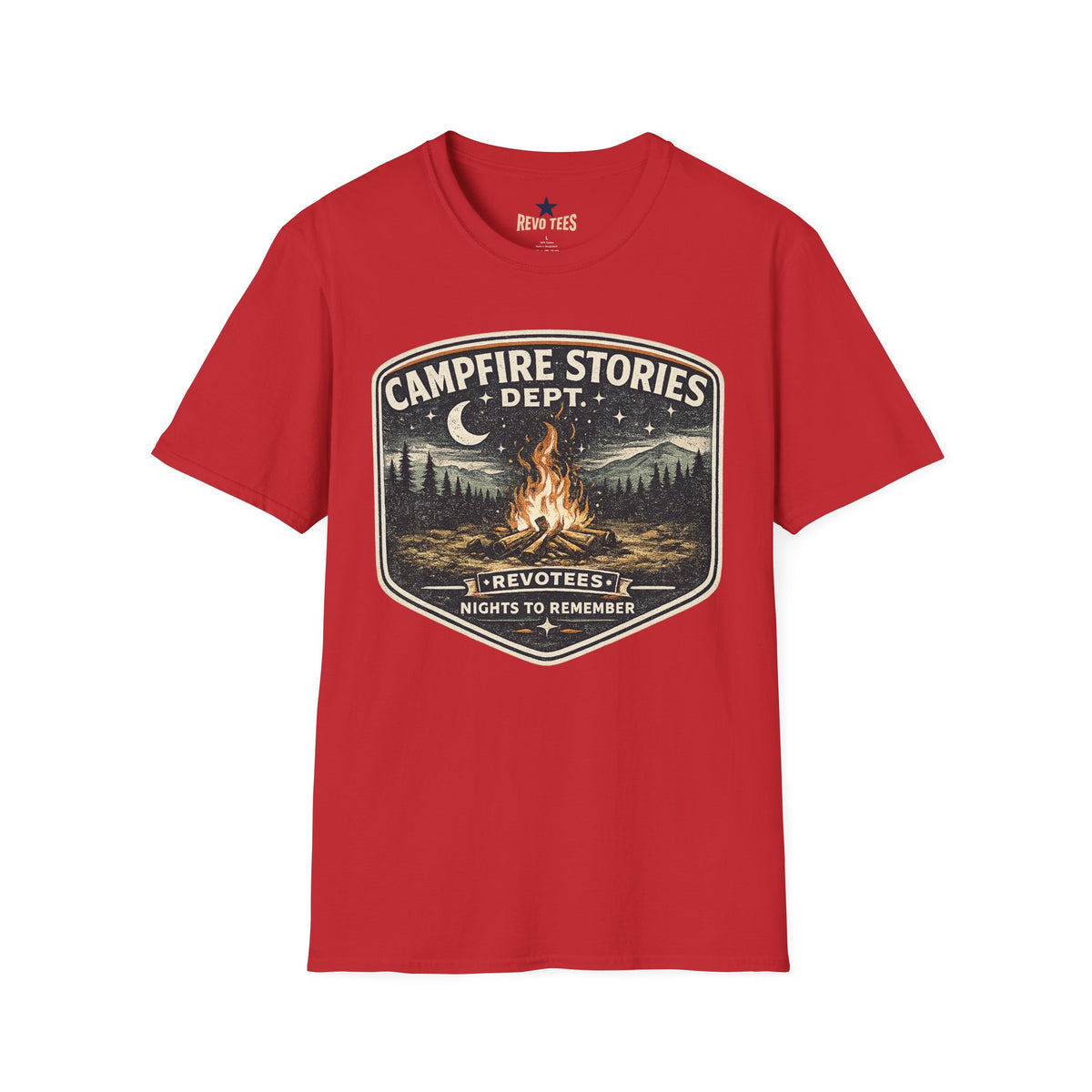 Revotees Campfire Stories Vintage Bonfire Graphic T-Shirt - alternate view 11