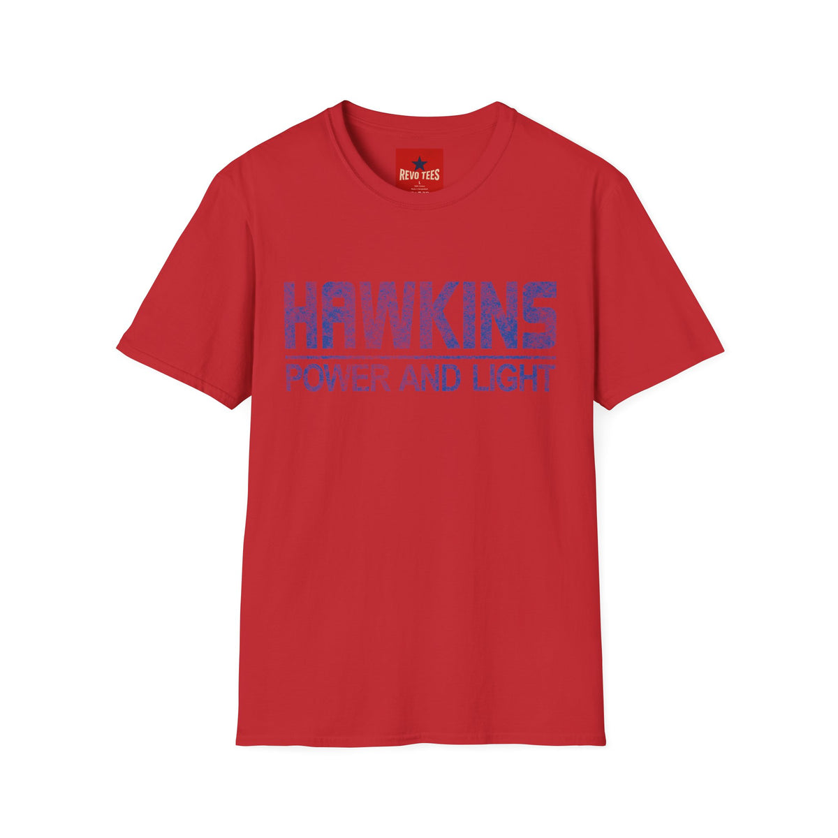 Revotees Hawkins Power Light Vintage Logo T-Shirt - alternate view 10