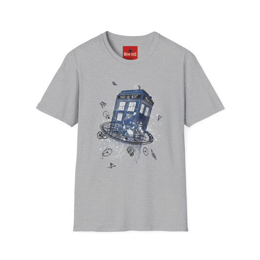 TARDIS Time Portal T-Shirt — Doctor Who Retro Sci‑Fi Graphic Tee