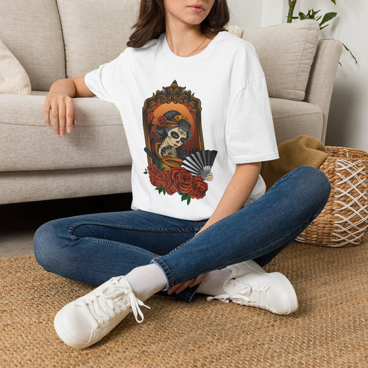 Day of the Dead Sugar Skull Tee — Vintage Floral Calavera T-Shirt