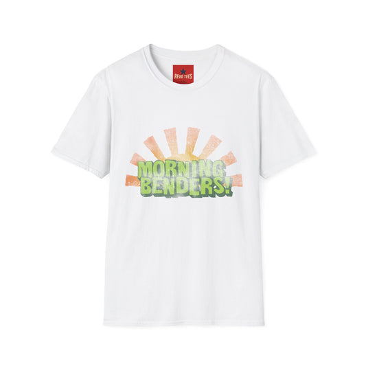Morning Benders T-Shirt — Retro Sunrise Graphic Tee