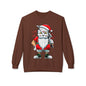 Santa Skull — Edgy Christmas Graphic Crewneck Sweatshirt