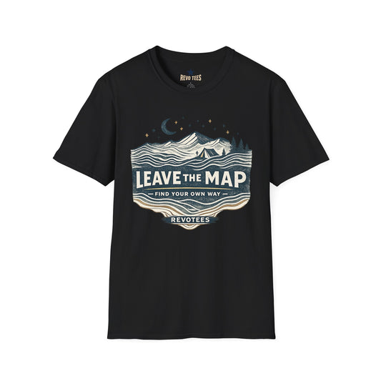 REVOTEES Leave the Map Graphic T-Shirt — Adventure Mountains Outdoor Tee