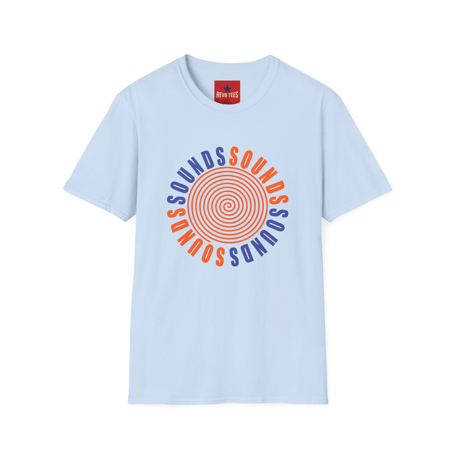 Spiral 'SOUNDS' Graphic T-Shirt — Retro Psychedelic Music Tee