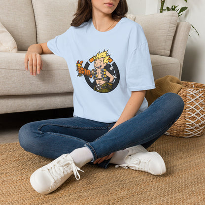 Junkrat-Inspired Gamer Tee — Cartoon Explosive Hero Graphic T-Shirt