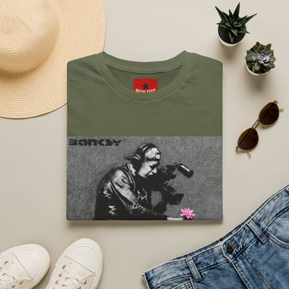 Banksy Flower Thrower T-Shirt — Urban Street Art Graphic Tee