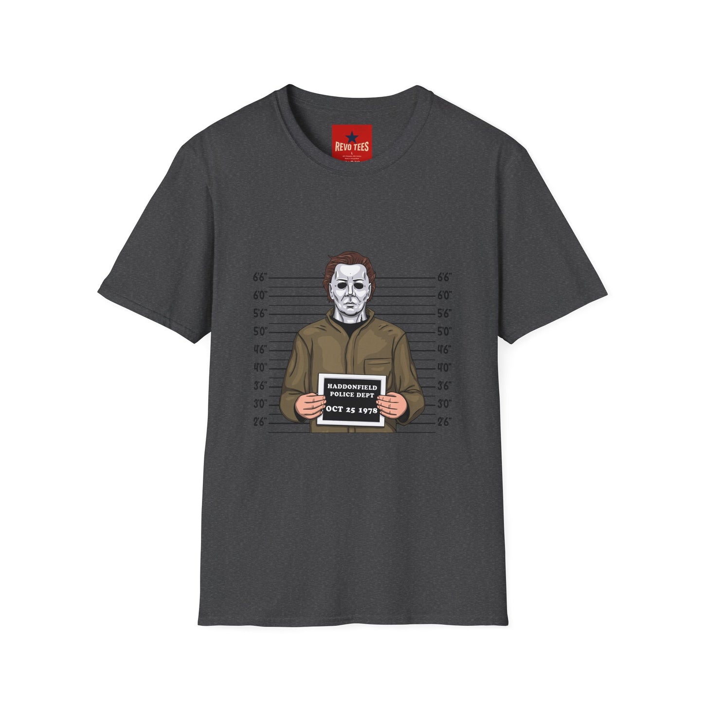 Michael Myers Mugshot T-Shirt — Halloween Horror Character Tee