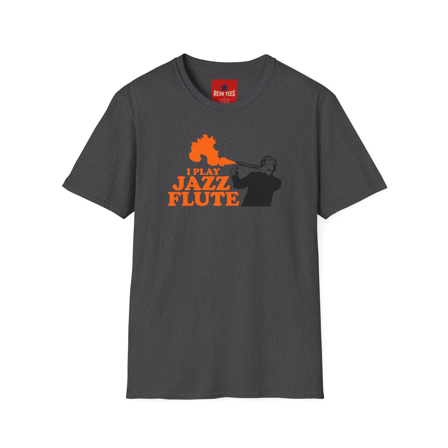 I Play Jazz Flute - Anchor Man - Unisex Softstyle T-Shirt