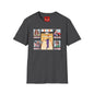 The Big Lebowski Bowling Grid T-Shirt – "Over the Line" Retro Gamer Design