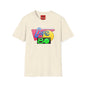 Retro 80s Cafe T-Shirt — Vintage Memphis-Style Neon Graphic Tee