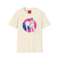 Miami Retro Duo Silhouette T‑Shirt — Vintage 80s Nightlife Graphic Tee