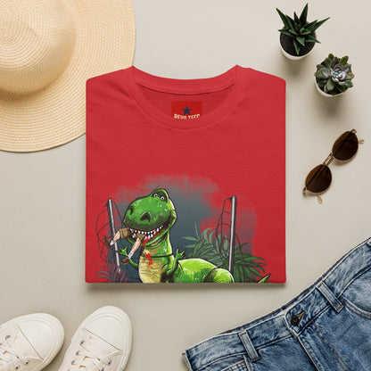 T-Rex Graphic T-Shirt – Cute Green Dinosaur Design