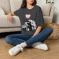 Banksy T-Shirt — Pink Drip Heart with Tank Graffiti Tee