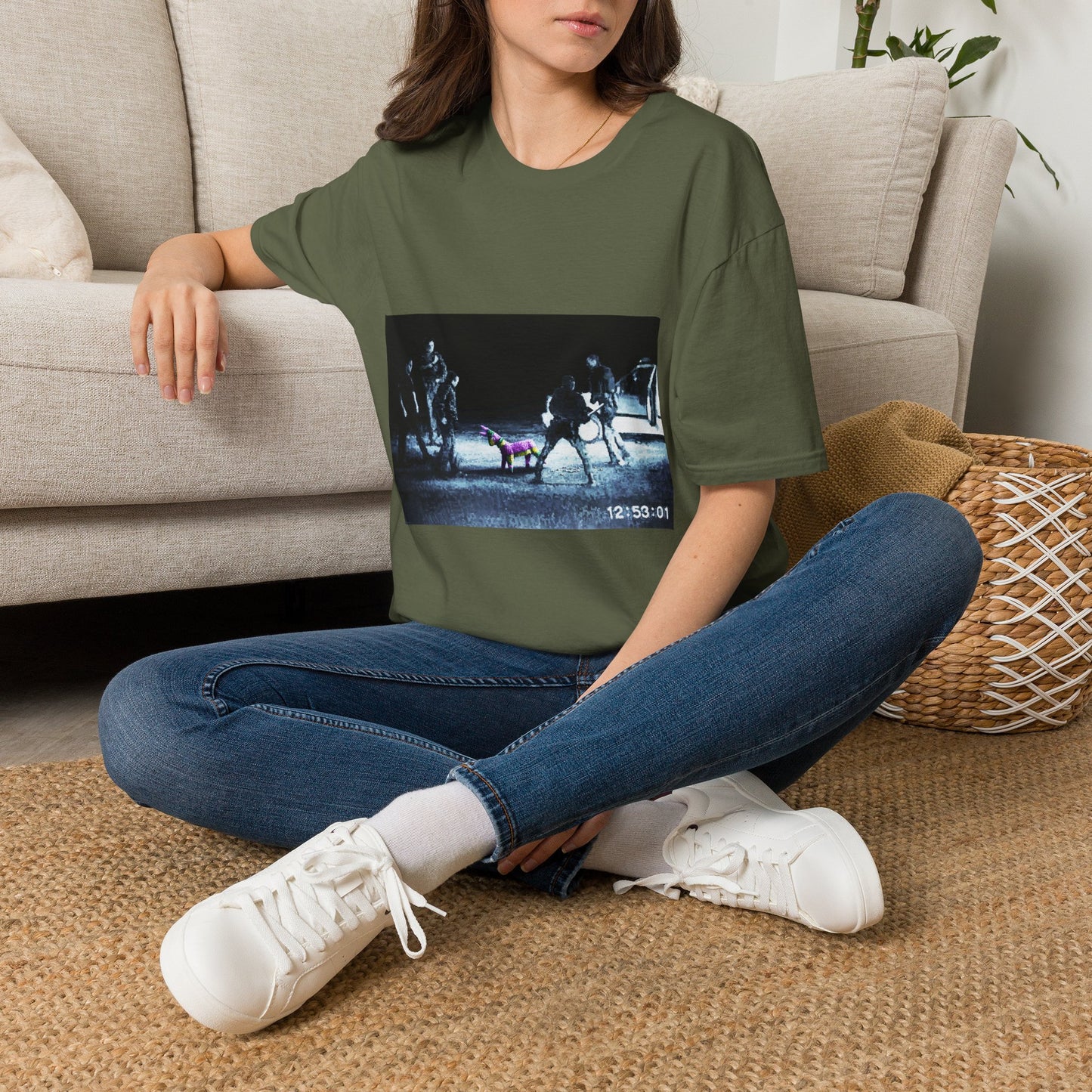 Banksy T-Shirt — Moody Night Street Scene Graphic Tee (12/05/01)