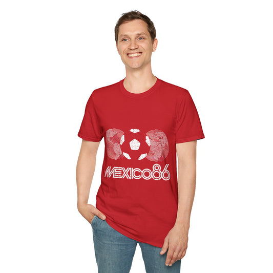 World Cup 2026 Mexico 86 Soccer Azteca Retro T-Shirt — Vintage World Cup Football Tee