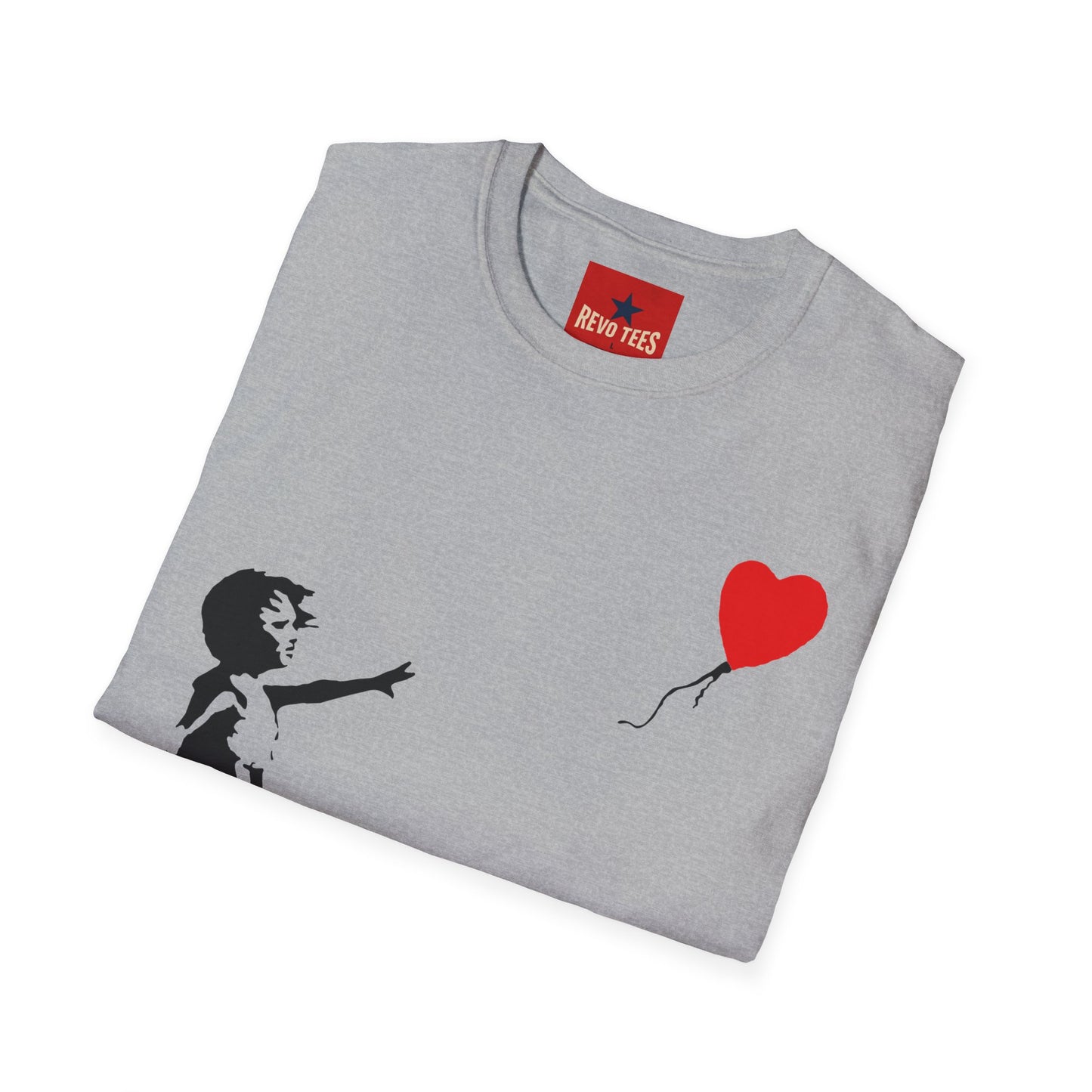 Banksy-Inspired Girl with Heart Balloon T-Shirt — Street Art Graphic Tee