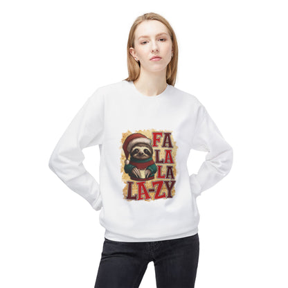 Fa La La La-Zy Sloth Christmas Sweatshirt