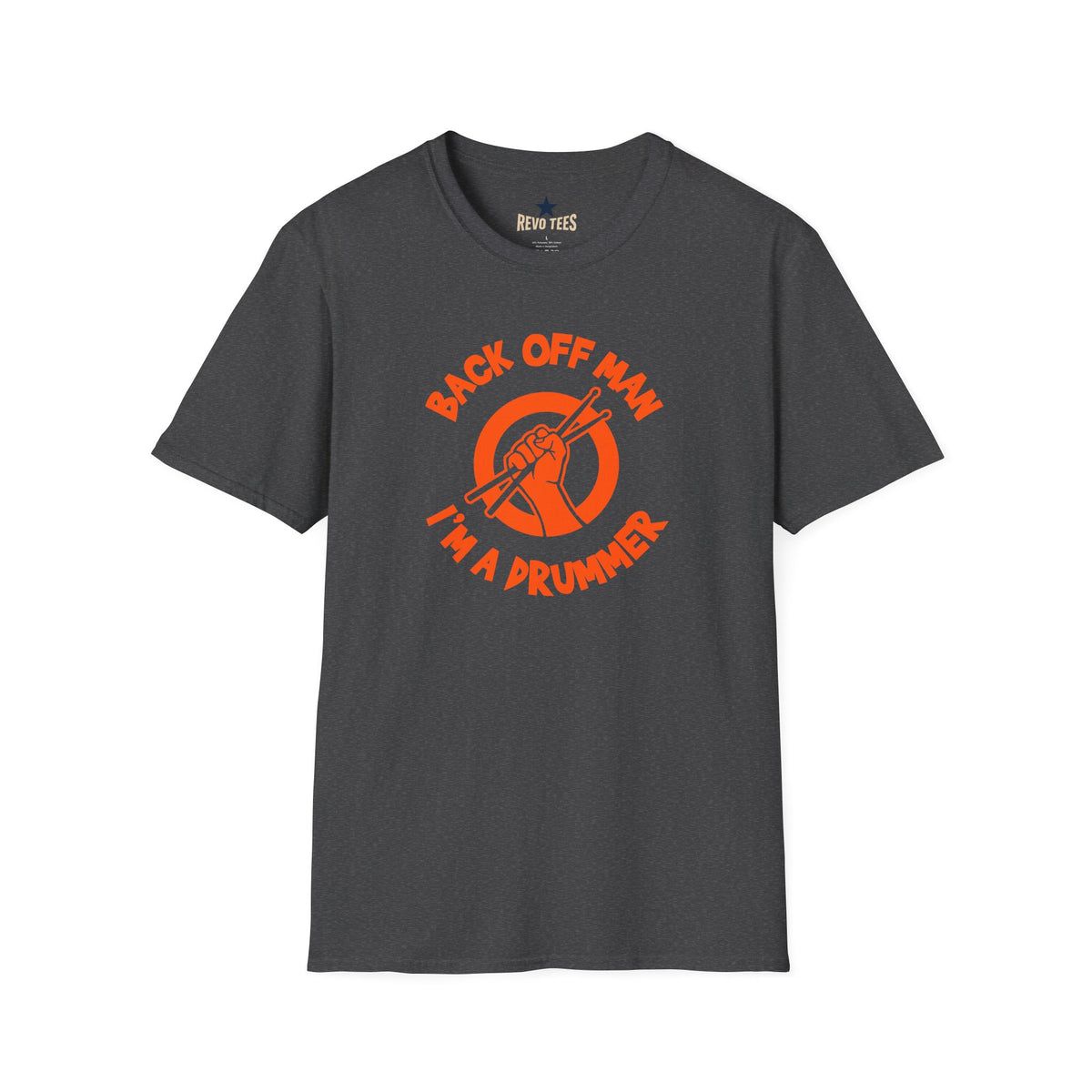 Revotees Back Off Im a Drummer Softstyle T-Shirt - alternate view 8