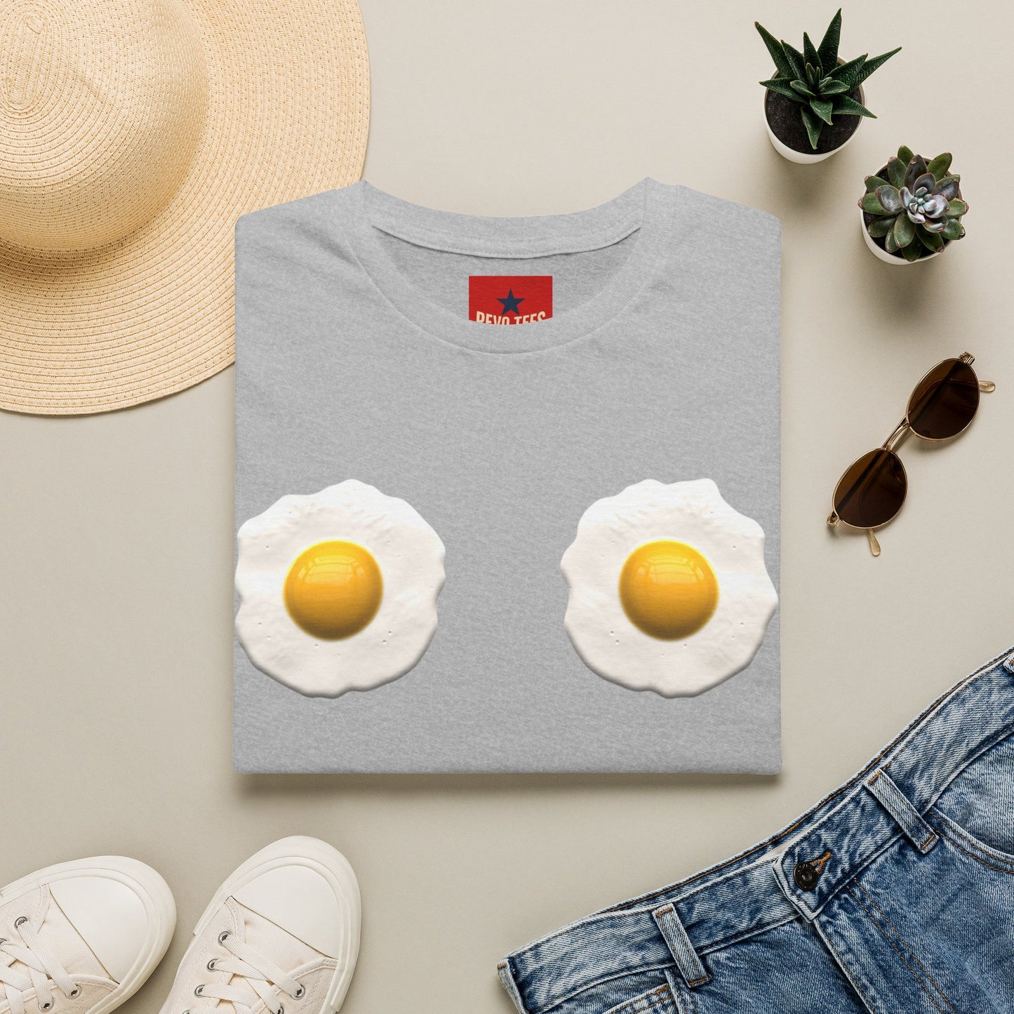 Eggs On My Mind T‑Shirt — Funny Fried Egg Graphic Tee
