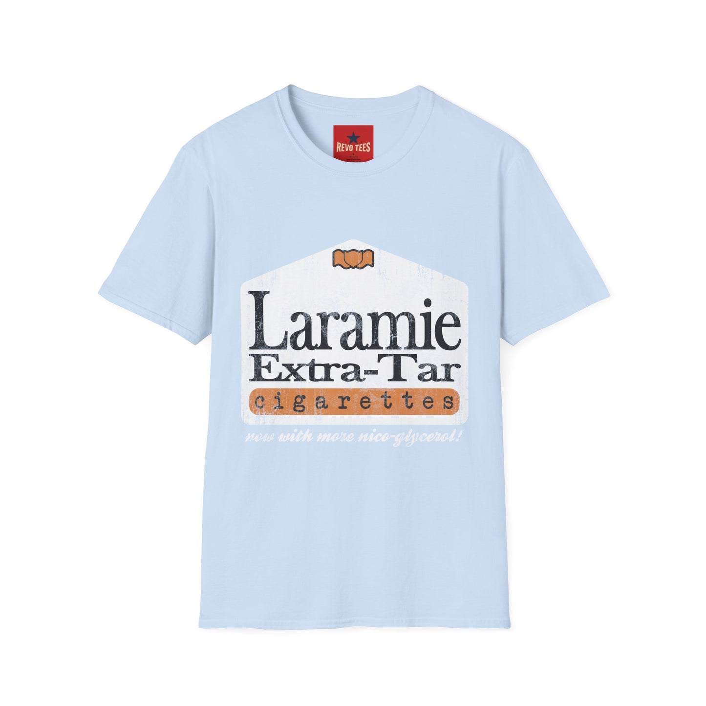 Laramie Vintage Cigarette Logo Tee - Retro Graphic T-Shirt