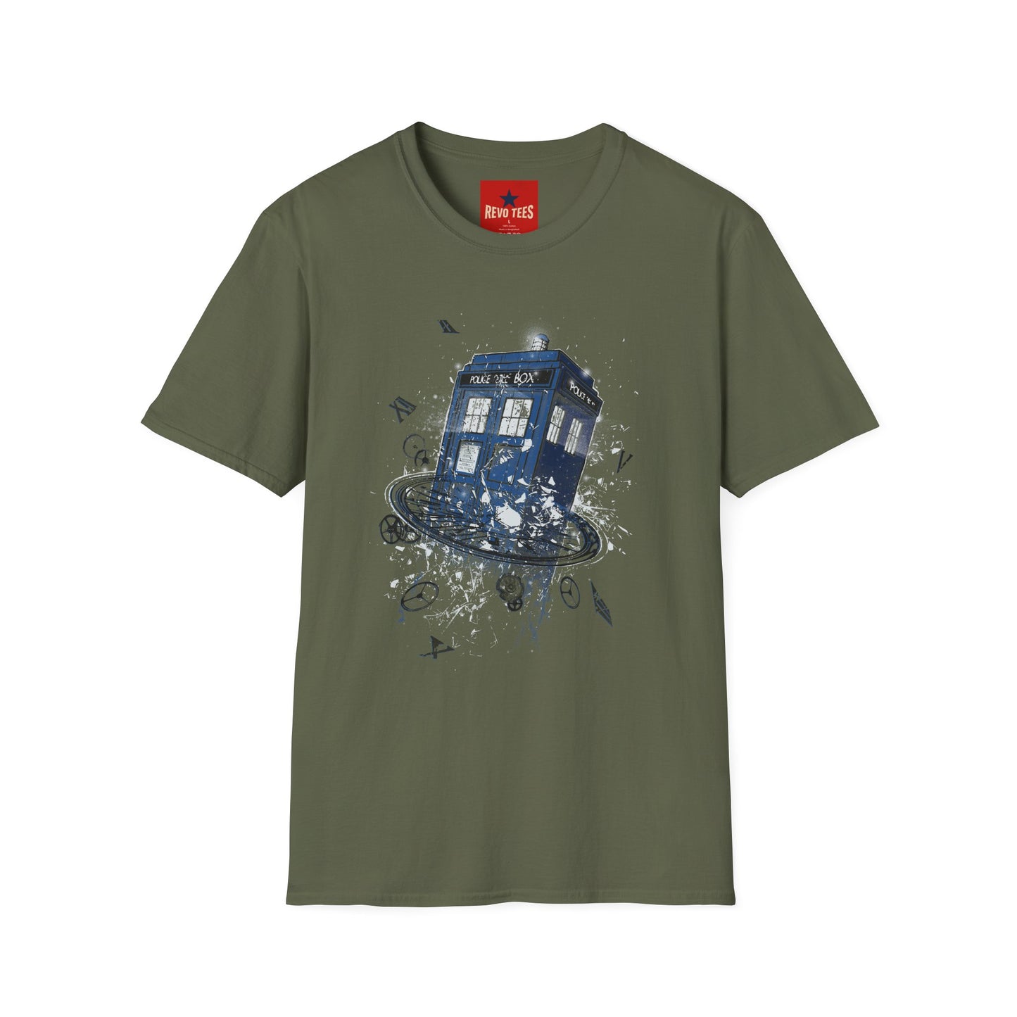 TARDIS Time Portal T-Shirt — Doctor Who Retro Sci‑Fi Graphic Tee