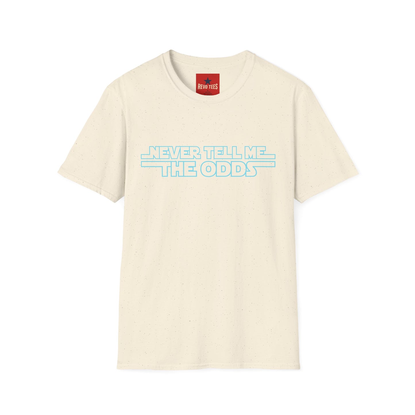Never Tell Me the Odds T-Shirt — Retro Sci‑Fi Quote Tee