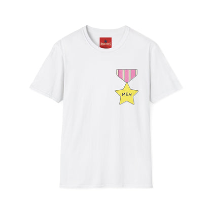 T‑Shirt — 'Meh' Medal Graphic Tee | Funny Casual Award Shirt