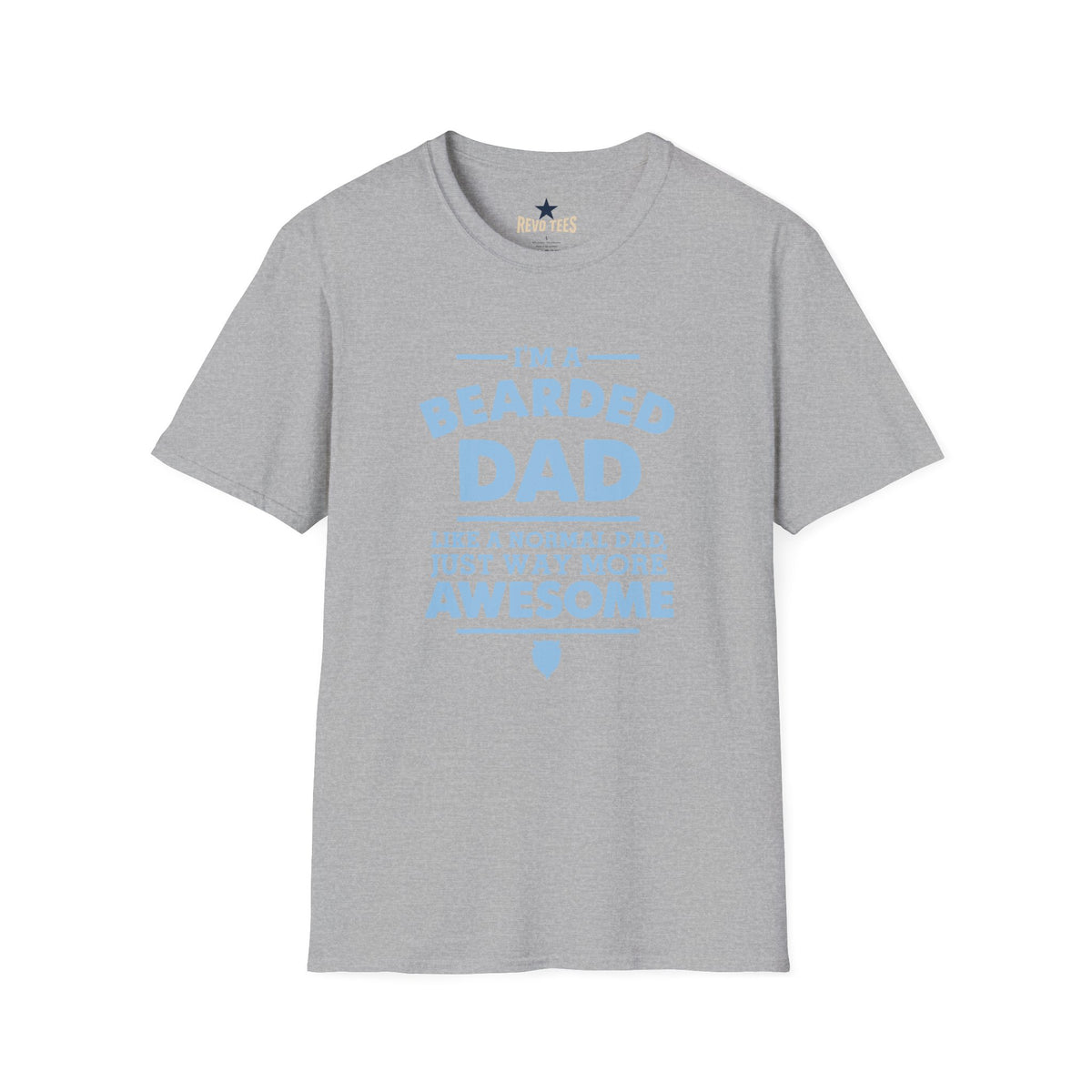 Revotees Bearded Dad Im a Bearded Dad Funny Fathers Day T-Shirt - alternate view 4