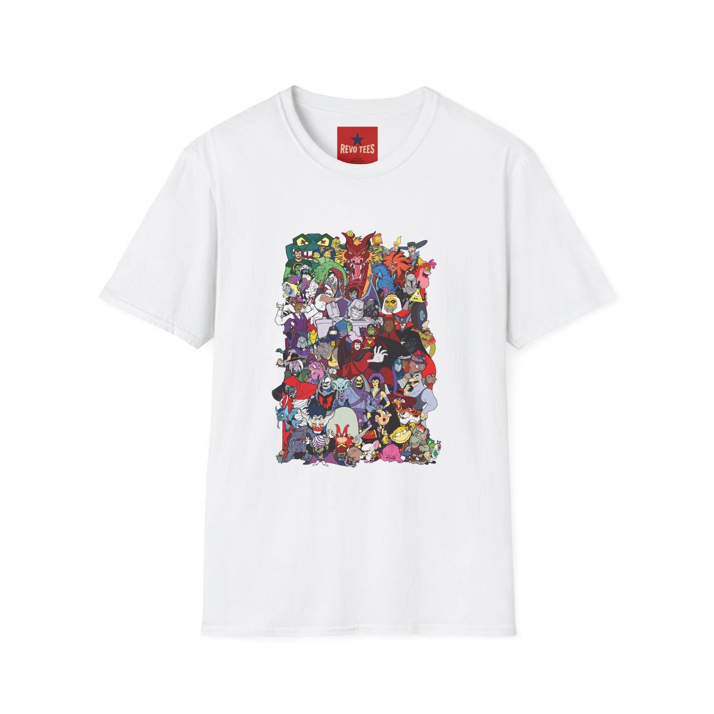 Cartoon Monster Collage T-Shirt