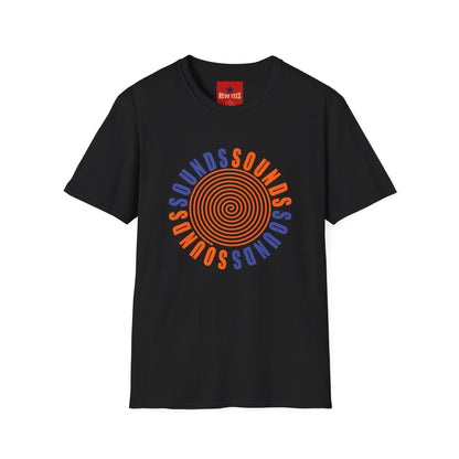 Spiral 'SOUNDS' Graphic T-Shirt — Retro Psychedelic Music Tee