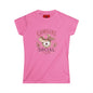 Cowgirl Social Club Women's Tee — Western Cowgirl Hat Graphic Shirt