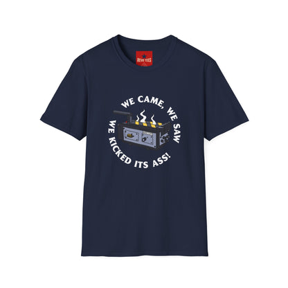 T‑Shirt — “We Came, We Saw, We Kicked Its Ass” Grill/BBQ Crew Tee