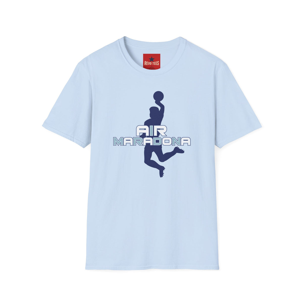 Revotees Air Maradona Retro Soccer Silhouette T-Shirt - alternate view 8