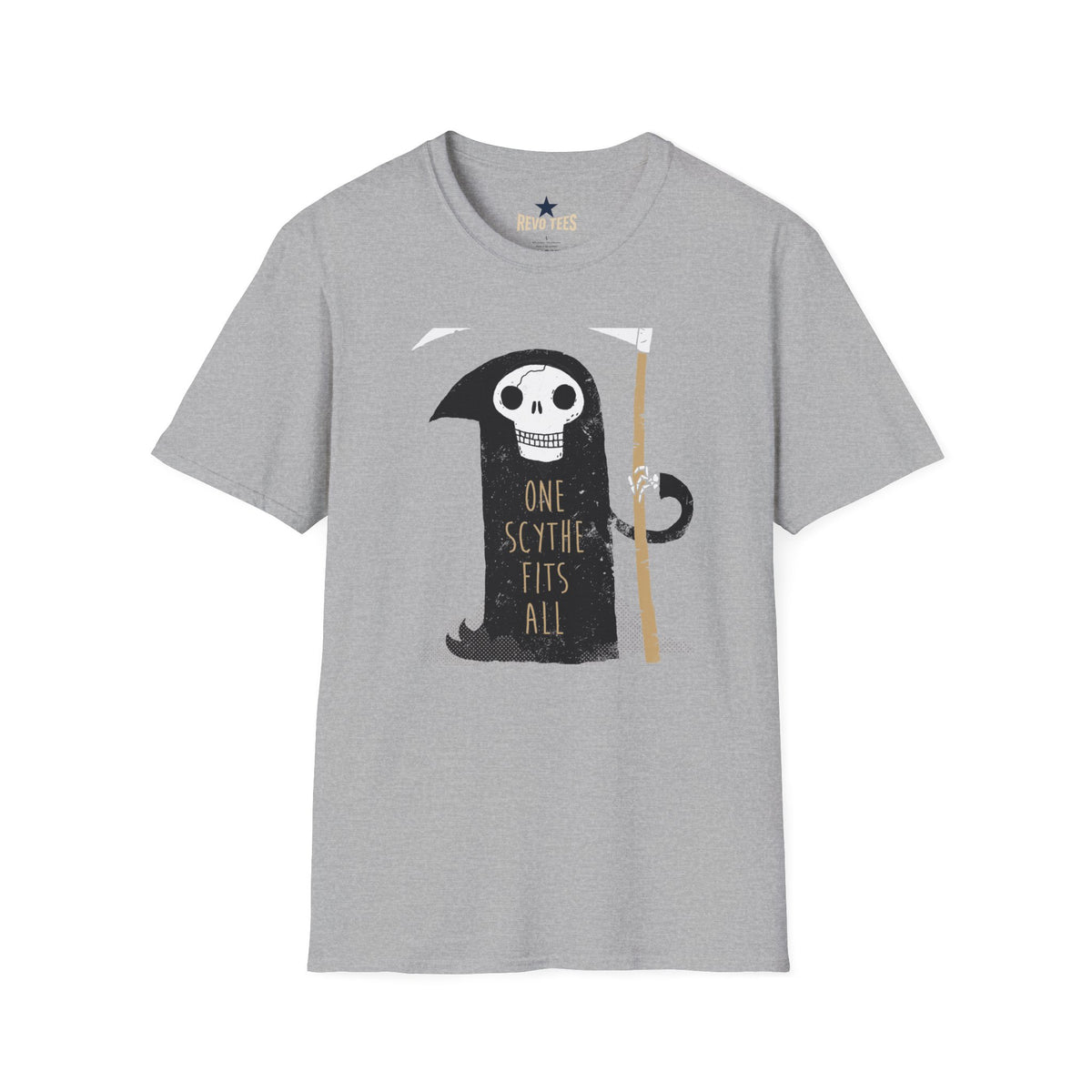 Revotees One Scythe Fits All Unisex Softstyle T-Shirt - alternate view 2