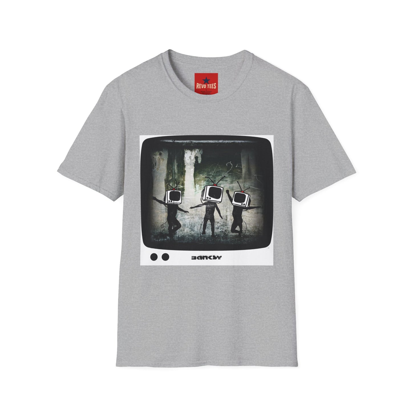 Banksy TV Head Graphic T-Shirt