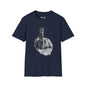 Revotees Graphic Grayscale Middle Finger Design T-Shirt - alternate view 2