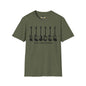 Revotees Pick Your Weapon Bass Guitars Unisex Softstyle T-Shirt - alternate view 4