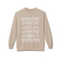 Elf Movie "Santa! I Know Him!" Holiday Ugly Sweater Design Crewneck Sweatshirt —