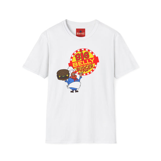 Revotees Big Belly Burger Retro Fast Food Graphic T-Shirt