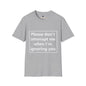 Revotees Please Dont Interrupt Me Unisex Softstyle T-Shirt - alternate view 2