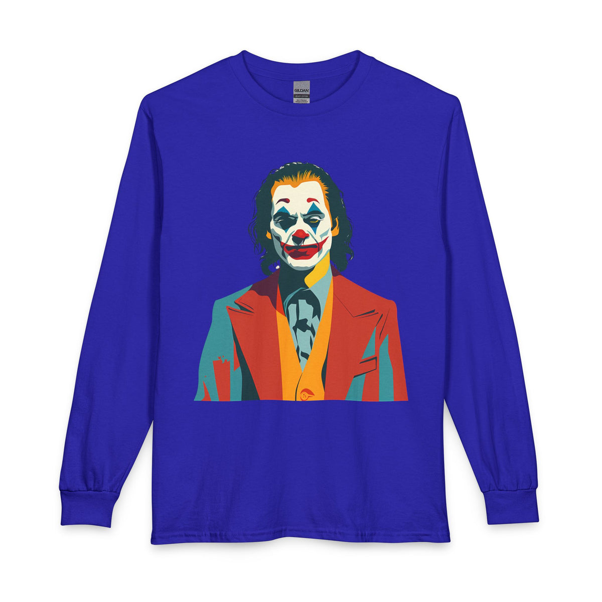 Pop Art The Joker Portrait Long Sleeve Tee