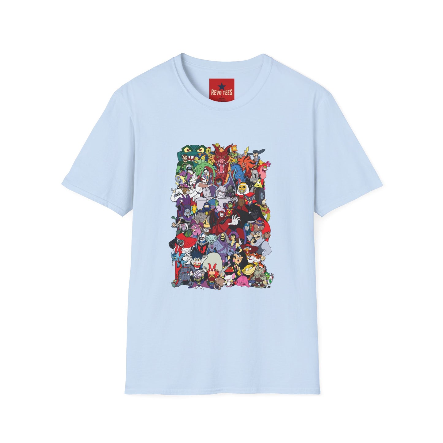 Cartoon Monster Collage T-Shirt