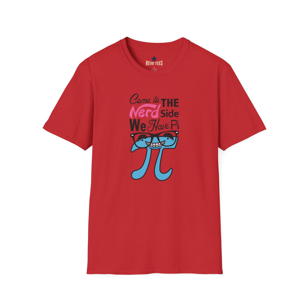 Revotees Nerd Side Pi Come to the Nerd Side We Have Pi Math Graphic T-Shirt - alternate view 8
