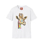 Giraffe Watercolor T‑Shirt — Colorful Painted Giraffe Tee