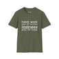 Revotees Funny Graphic Hard Work Pays Off Tomorrow Laziness Pays Off Today T-Shirt - alternate view 4